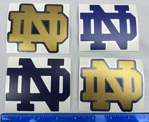 "Pegatina/calcomanía irlandesa de lucha de la Universidad de Notre Dame ""ND"" - Imagen 1 de 5