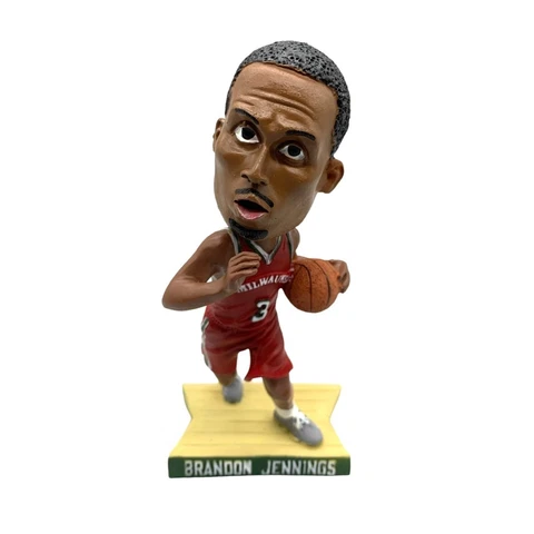Milwaukee Bucks NBA Brandon Jennings Collectible Bobblehead #3 CIB Basketball Cover