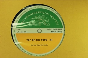 BBC 354 Transcription Disc TOP of POPS Live T REX GILBERT O"SULLIVAN MARY HOPKIN - Picture 1 of 7