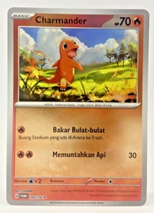 Juego de cartas coleccionables Pokémon especial Indonesia Charmander promoción holograma inverso 203/SV-P CASI NUEVO - Imagen 1 de 5
