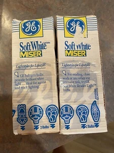 GE / Soft White “Miser” 55 Watt / Light Bulbs, 1 Pack/4 Bulbs - Picture 1 of 2