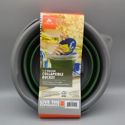 Ведро для кемпинга Ozark Trail складное пластиковое 1,3 галлона (a) - Изображение 1 из 4
