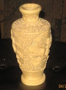 Carved Chinese Dragon Vase L.A.R. Made in Italy 6 1/2" - Picture 1 of 5