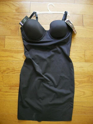 Maidenform Mujer Sin Mangas con Sujetador Incorporado - Prendas moldeadoras frescas y cómodas 34C NUEVO Negro Foto 1 de 4