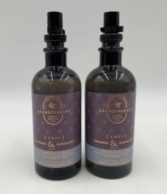 Vaporizador de aceite esencial de canela y sándalo aromaterapia Bath & Body Works S/2 907U Foto 1 de 2