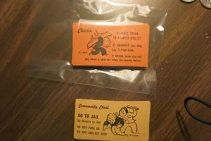 Vintage Monopoly Game Chance (16) & Community Chest Cards (16) for Replacement - Picture 1 of 5