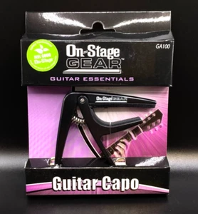 On-Stage Gear Gitarren-Kapoo für 6- & 12-saitige Gitarre schwarz Trigger GA100 BRANDNEU - Bild 1 von 4