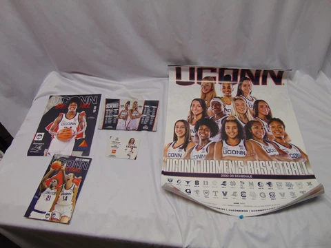 2022-23 Uconn Womens Basketball Poster Book Schedule Ayanna Patterson score shee Cover