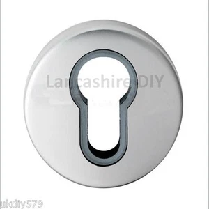 Carlisle Messing 52 mm Rosette Europrofil satiniert chrom verdeckter Fix SZC001SC - Bild 1 von 6