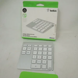 Belkin YourType Wireless Keypad Bluetooth 10 Key Apple For IMac Mac Pro MacBook - Picture 1 of 5