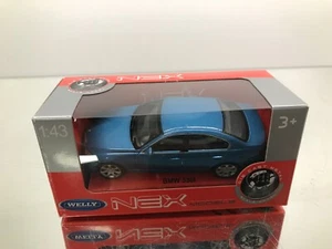 WELLY 53673 BMW E90 330i SEDAN -BLUE METALLIC 1:43- GOOD IN BOX - 321 - Imagen 1 de 5