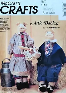 Mccalls Crafts 813 Attic Babies craft pattern PIG family 23" Marty Maschino New - Picture 1 of 2