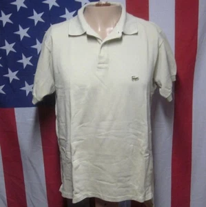 LACOSTE Cocodrilo Icono De Colección LRG Polo Años 60 Bordado OG Tenis Francia - Imagen 1 de 3