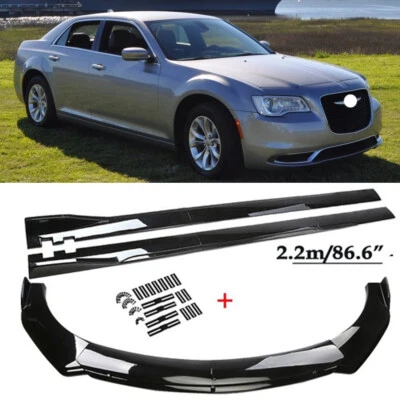 For Chrysler 300 Front Bumper Spoiler Body Kit Splitter Side Skirt 86.6 Body Kit Foto 1 de 4