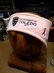 TOLEDO UNIVERSITY pink headband ROCKETS Ohio UT Shield Breast Cancer awareness - Picture 1 of 1