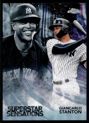2018 Topps Chrome #SS-13 Giancarlo Stanton Superstar Sensations - Image 1 of 2