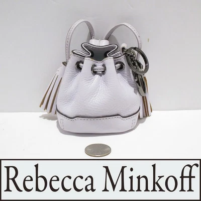 Брелок на сумку Rebecca Minkoff Mini Lexi фиолетовый кожаный брелок для ключей сменный кошелек - Изображение 1 из 4