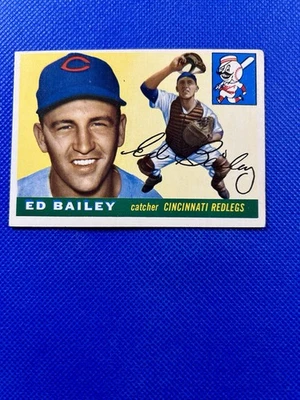 1955 Topps #69 Ed Bailey Cincinnati Redlegs mid-level EX+             B55#69A1 - Image 1 of 2