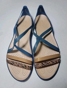 Crocs Isabella Women's Multi Iconic Cut Jelly Strappy Comfort Sandals Size 9 - Picture 1 of 7