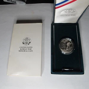 1991 U.S. Proof Silver Dollar * Korean War Commemorative * In Box w/COA - Picture 1 of 3