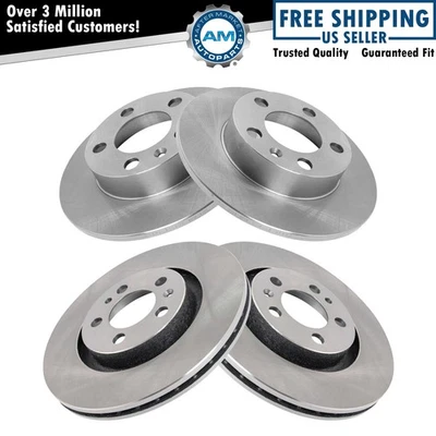Kit de rotor de freno de disco delantero y trasero para Volkswagen Jetta Beetle Golf Foto 1 de 4