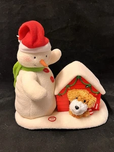 Hallmark 2011 Jingle Pals Deck The Hall Duo Muñeco de Nieve Perro Luces Animadas Cantando - Imagen 1 de 8