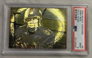 1996 PINNACLE SELECT CERTIFIED JERRY RICE GOLD TEAM INSERT PSA 9 MINT 49ERS HOF - Picture 1 of 2
