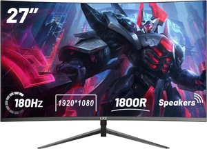 27 Zoll Curved Gaming Monitor 180Hz 1ms 1800R Full HD 1080p FreeSync - Bild 1 von 11