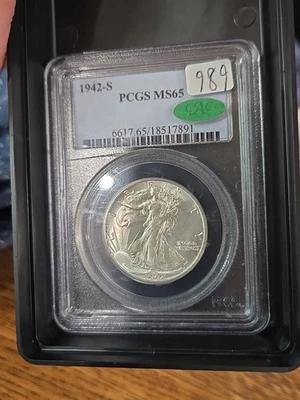 1942 S Ms 65 Cac Walker Pcgs - Image 1 of 2
