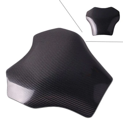 Protector de tanque de combustible de fibra de carbono negro para Kawasaki Ninja ZX14R 2006-2011 Foto 1 de 4