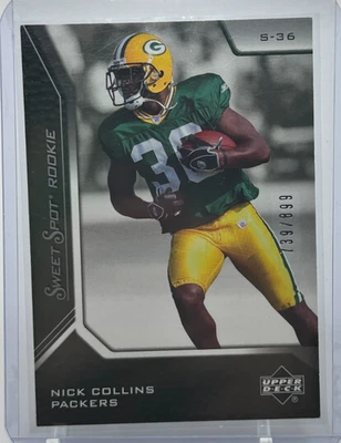 2005 Upper Deck Sweet Spot - Sweet Spot Rookie Nick Collins #122 /899 (RC) - Image 1 of 2