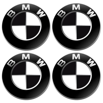 4PCS/SET For BMW 68mm Wheel Center Hub Caps Logo Badge Emblem Rim Hubcaps Emblem - Image 1 of 4
