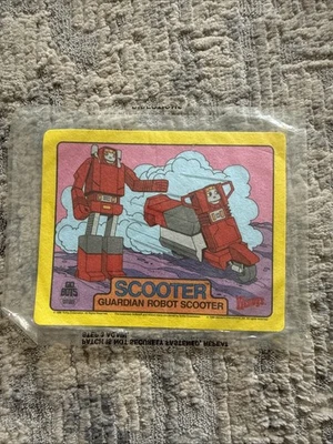 Vintage 80's 1986 Wendy's Wendys TONKA Gobots Scooter 4” X 5” Iron On Patch - Image 1 of 4