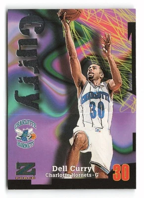 1997-98 SkyBox Z-Force #65 Dell Curry Charlotte Hornets - Image 1 of 2