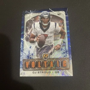 2024 Topps Resurgence CJ Stroud Voltaic Navy Surge Refractor SP 208/275 - Picture 1 of 4