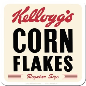 Nostalgic Art Metalluntersetzer Kellogg Corn Flakes Unterseite Kork 9 x 9 * - Picture 1 of 3