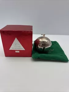 Campanello slitta natalizio annuale Wallace Silvermiths edizione limitata 1997 con scatola e borsa - Foto 1 di 8
