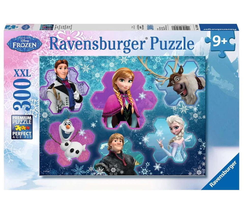 RAVENSBURGER PUZZLE FROZEN LA REGINA DELLE NEVI 300 Pz XXL + 9 ANNI PER BAMBINI - Immagine 1 di 2