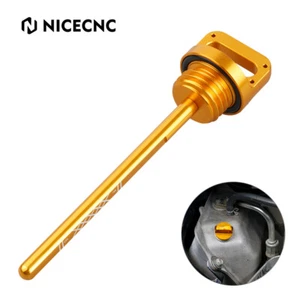 NICECNC Oil Dipstick Level Check For Yamaha Raptor 700 YFM700R 2006-2024 Gold - Picture 1 of 6