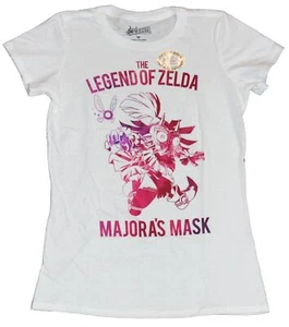 Legend of Zelda Girls Juniors T-Shirt - Majora's Mask Purple Skull Kid Link - Picture 1 of 1