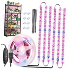 Grow Lights for Indoor Plants，120 LEDs Waterproof led Grow Lights Full 