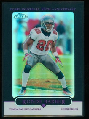 Ronde Barber 2005 Topps Chrome Black Refractor #54 /100 - Image 1 of 2
