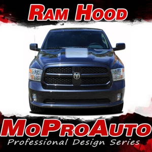 2011 Dodge Ram Factory Style Hood 3M Pro Vinyl Graphics Decals Stripes D09 - Picture 1 of 8