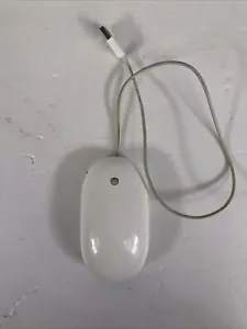 Genuine Apple Wired Mighty Mouse A1152 USB Optical White - B condition - Picture 1 of 4