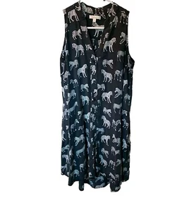 Anthropologie Porridge Hilde Sleeveless Zebra Dress, size Equivalent to 6 - Picture 1 of 7