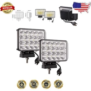 Durable 4x6 Rectangular LED Fog Lights - Corrosion & Vibration Resistant, 6000K - Bild 1 von 7