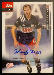 2020-21 Topps MLS Auto Henry Kessler RC #51 New England Revolution - Bild 1 von 2