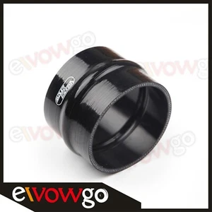 4" 102mm Hump Straight Silicone Hose Intercooler Coupler Tube Pipe Black - Picture 1 of 6