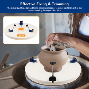 Pottery Wheel Ceramic Trim Holder Centers Clip Polymer Scraping Repair Tool USA - Picture 1 of 19