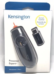 Kensington K72425 Presenter Expert Red Laser-Wireless, RF-Black-USB. NEW. - Picture 1 of 4